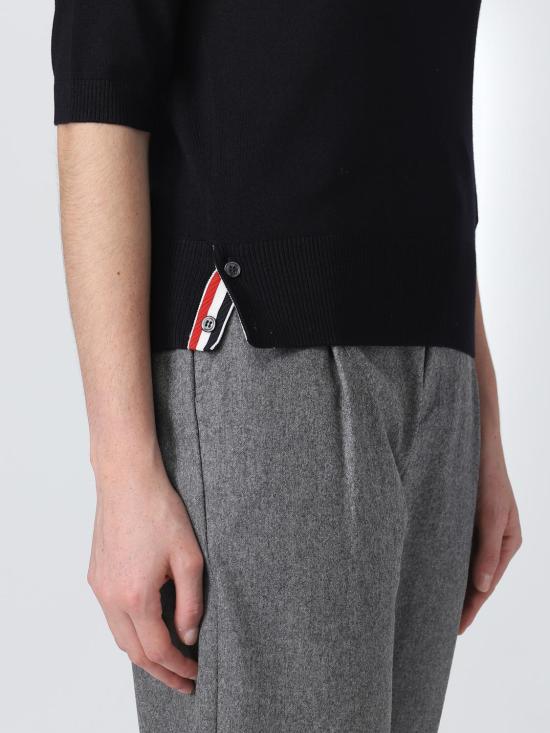 25FW 톰브라운 터틀넥 FKA434AY1014 415 Blue - THOM BROWNE