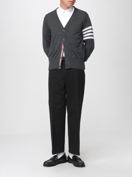25FW 톰브라운 옥스포드 클래식 그로그랭 플래킷 셔츠 MWL010EF0313 100 White - THOM BROWNE