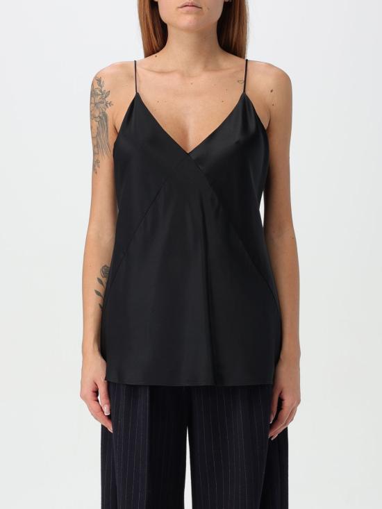 25FW 막스마라 민소매 티셔츠 2421166014600 002 Black