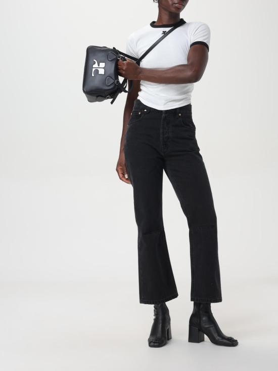 25FW 쿠레쥬 반팔 티셔츠 VESJTS017JS0070 0098 White - COURREGES