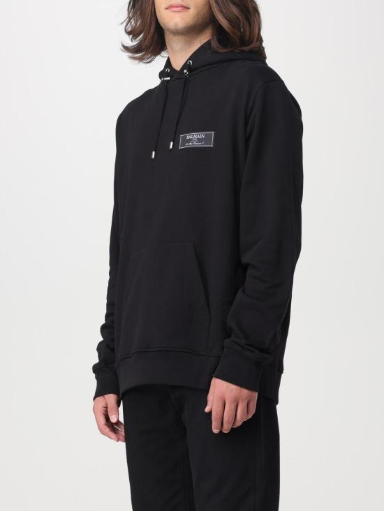 25FW 발망 긴팔 티셔츠 BH0JT047JB53 0PA Black - BALMAIN