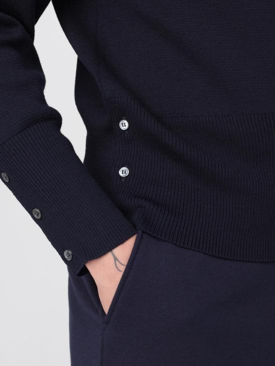 25FW 톰브라운 스웨터 MKA189A00014 415 Blue - THOM BROWNE