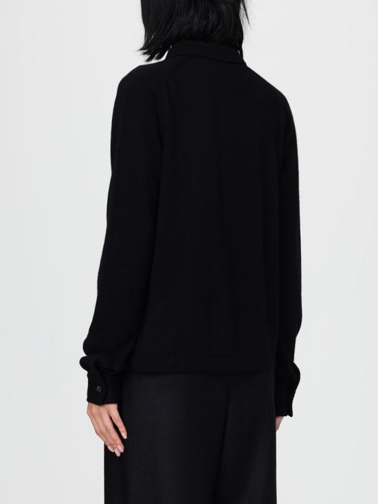 25FW 토템 가디건 243WRT0347YA0016 001 Black - TOTEME