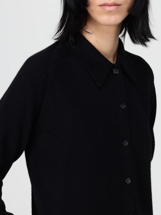 25FW 토템 가디건 243WRT0347YA0016 001 Black - TOTEME