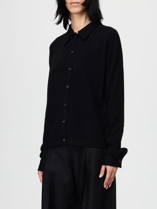 25FW 토템 가디건 243WRT0347YA0016 001 Black - TOTEME