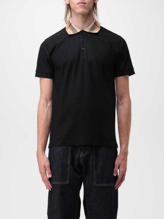 25FW 버버리 코튼 폴로 셔츠 8071620 Black