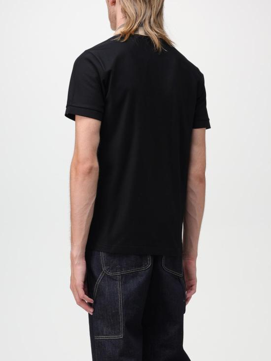 25FW 버버리 코튼 폴로 셔츠 8071620 Black - BURBERRY