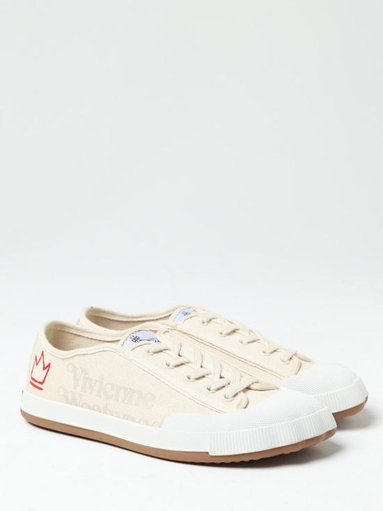 25FW 비비안웨스트우드 스니커즈 75020057MW0005 B401 Yellow Cream - VIVIENNE WESTWOOD