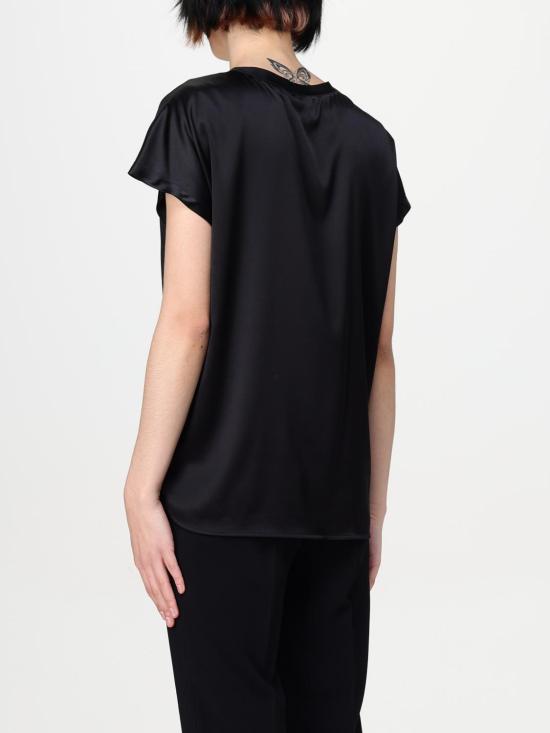 25FW 핑코 반팔 티셔츠 100100A2JR Z99 Black - PINKO