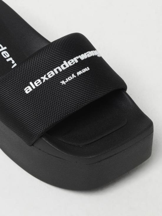 25FW 알렉산더 왕 뮬/슬리퍼 30322S020 001 Black - ALEXANDER WANG