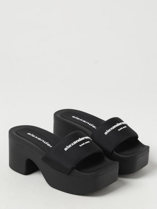 25FW 알렉산더 왕 뮬/슬리퍼 30322S020 001 Black - ALEXANDER WANG