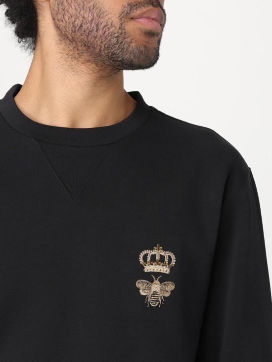 25FW 돌체앤가바나 긴팔 티셔츠 G9ABJZHU7H9 N0000 Black - DOLCE & GABBANA