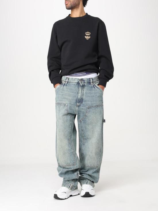 25FW 돌체앤가바나 긴팔 티셔츠 G9ABJZHU7H9 N0000 Black - DOLCE & GABBANA