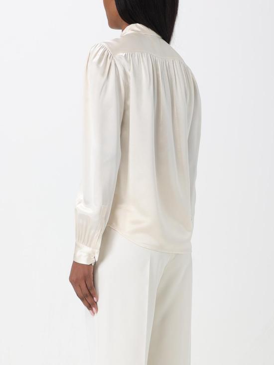 25FW 생로랑 블라우스 650235Y001W 9601 White - SAINT LAURENT