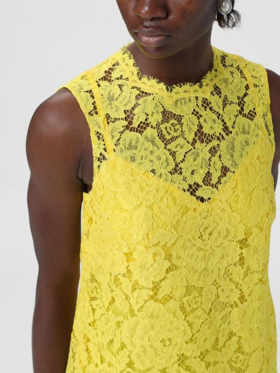 25FW 돌체앤가바나 민소매 티셔츠 F73G9THLM7L A3776 Yellow - DOLCE & GABBANA