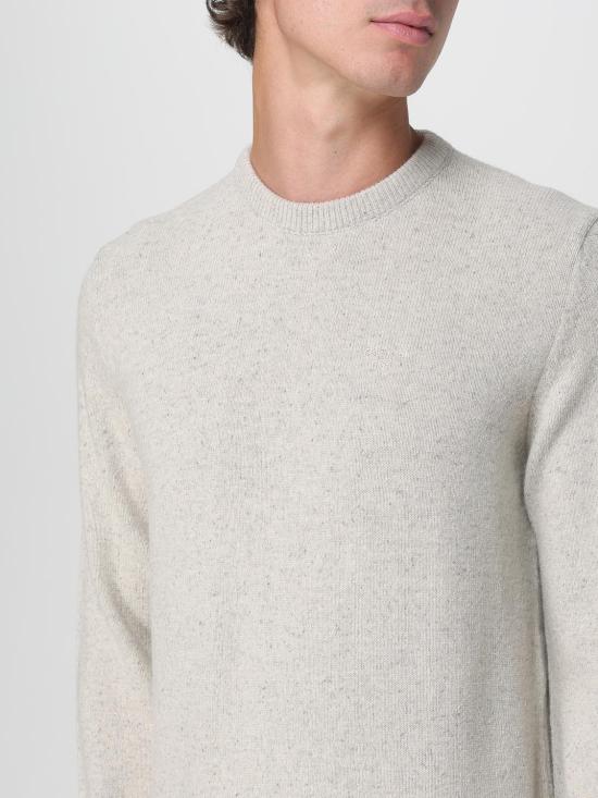 25FW 바버 스웨터 MKN0844 BE12 Grey 1 - BARBOUR