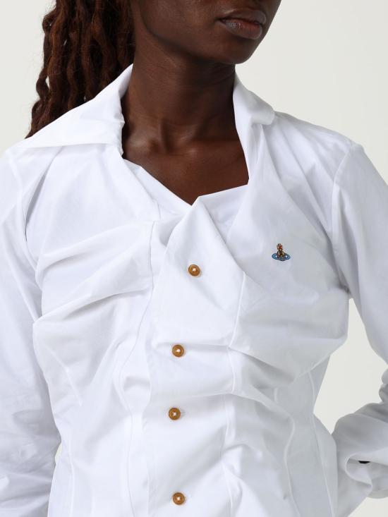 25FW 비비안웨스트우드 셔츠 1501000CW009Q A401 White - VIVIENNE WESTWOOD