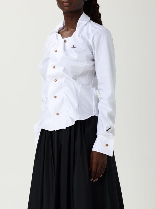 25FW 비비안웨스트우드 셔츠 1501000CW009Q A401 White - VIVIENNE WESTWOOD