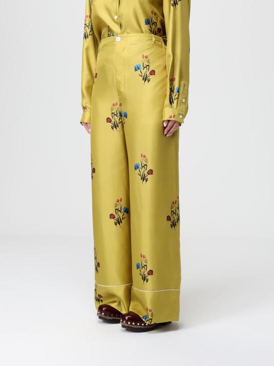 25FW 마르니 팔라초 팬츠 PAMA0335I0UTSG37 TUV42 Yellow - MARNI