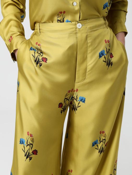 25FW 마르니 팔라초 팬츠 PAMA0335I0UTSG37 TUV42 Yellow - MARNI