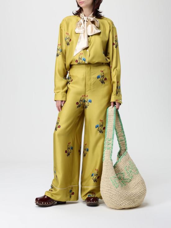 25FW 마르니 팔라초 팬츠 PAMA0335I0UTSG37 TUV42 Yellow - MARNI