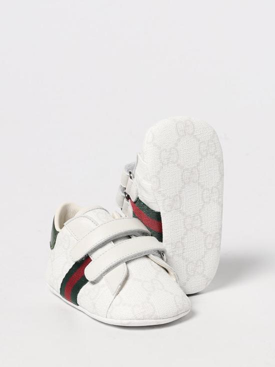 25FW [키즈] 구찌 스니커즈 812577FAEG7 9043 White - GUCCI