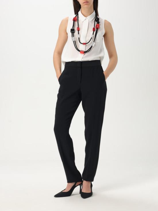 25FW 엠포리오 아르마니 스트레이트 팬츠 EW001591TE10419 UC001 Black - EMPORIO ARMANI