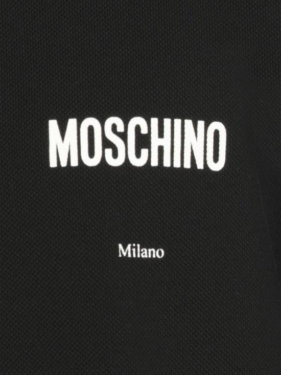 25FW 모스키노 폴로 티셔츠 16015242 1555 Black - MOSCHINO