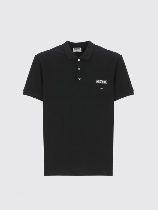 25FW 모스키노 폴로 티셔츠 16015242 1555 Black - MOSCHINO