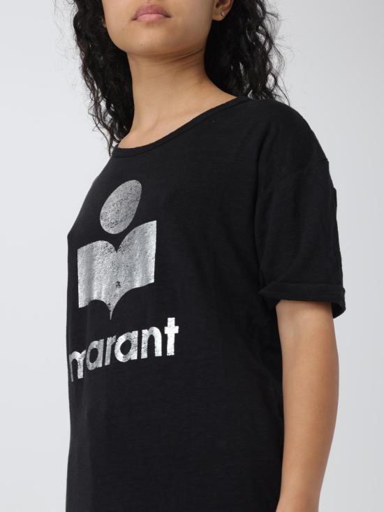 25FW 이자벨마랑에뚜왈 반팔 티셔츠 TS0004FAA1N10E 01BK Black - ISABEL MARANT ETOILE