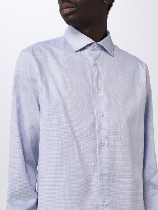 25FW 에트로 긴팔 셔츠 114513116 250 Gnawed Blue - ETRO