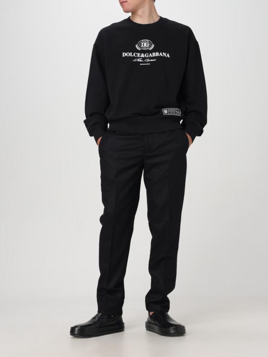 25FW 돌체앤가바나 긴팔 티셔츠 G9AHSTG7NYD N0000 Black - DOLCE & GABBANA