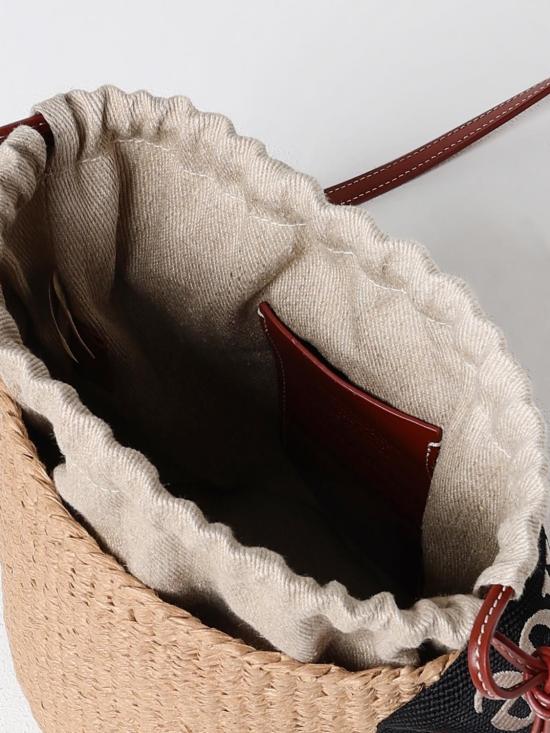 25FW 끌로에 우디 스몰 바스켓백 CHC23AS381L18 915 Beige - CHLOE