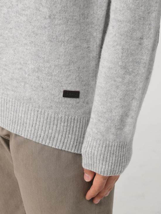 25FW 바버 스웨터 MKN0584 GY31 Grey - BARBOUR