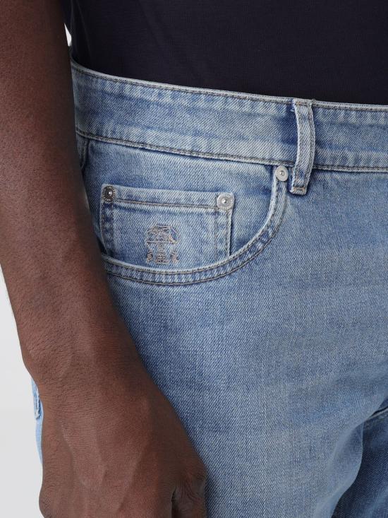 25FW 브루넬로 쿠치넬리 데님 팬츠 M283PD3210 C1470 Gnawed Blue - BRUNELLO CUCINELLI