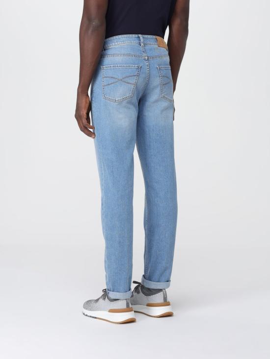 25FW 브루넬로 쿠치넬리 데님 팬츠 M283PD3210 C1470 Gnawed Blue - BRUNELLO CUCINELLI