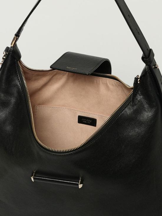 25FW 지미추 숄더백 BARHOBO MBKL BLACK SHINY GOLD Black - JIMMY CHOO