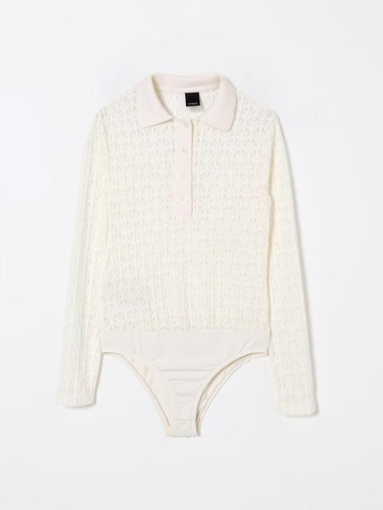 25FW 핑코 폴로 티셔츠 105977A2YI Z06 White - PINKO