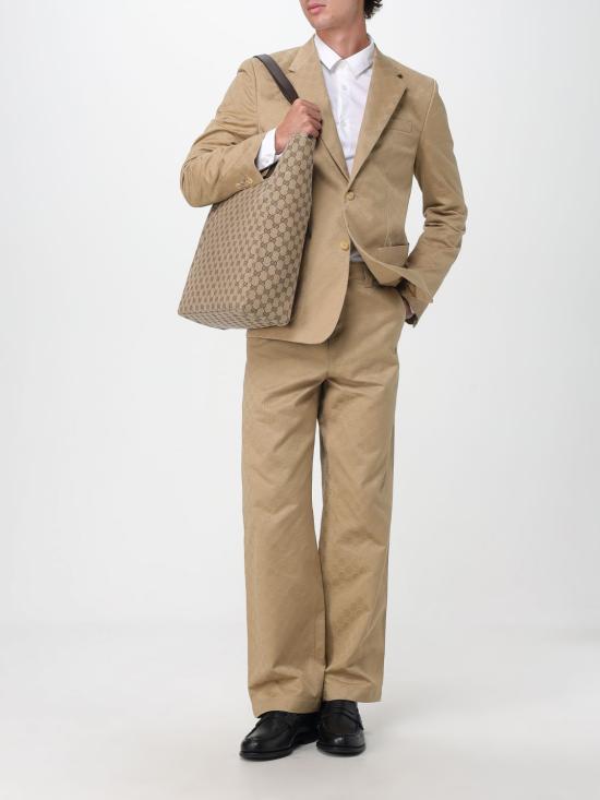 25FW 구찌 캔버스 라지 토트 백 834456FAEPS 9752 Ebony - GUCCI