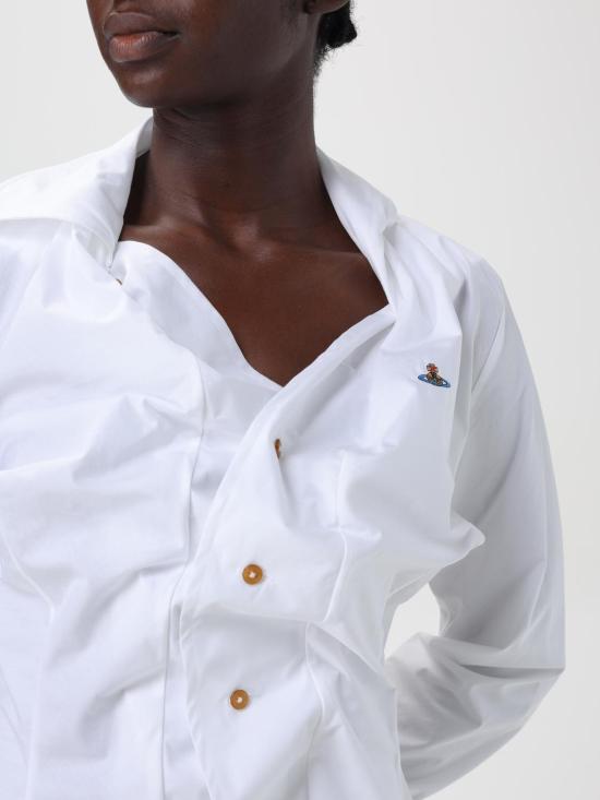 25FW 비비안웨스트우드 셔츠 1501000CW009QPI A401 White - VIVIENNE WESTWOOD