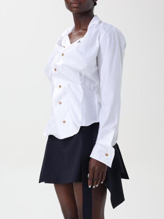 25FW 비비안웨스트우드 셔츠 1501000CW009QPI A401 White - VIVIENNE WESTWOOD