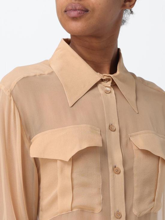 25FW 알베르타 페레티 블라우스 02161614 0018 Beige - ALBERTA FERRETTI