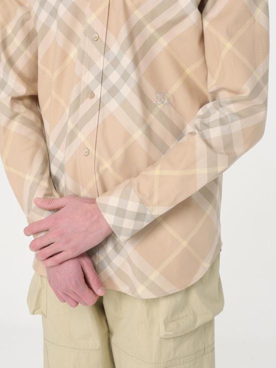 25FW 버버리 체크 긴팔 셔츠 8082194 Beige - BURBERRY