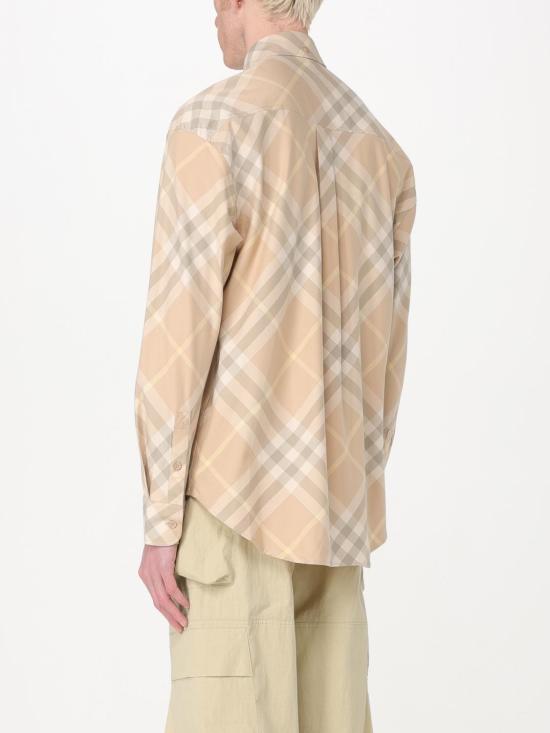 25FW 버버리 체크 긴팔 셔츠 8082194 Beige - BURBERRY