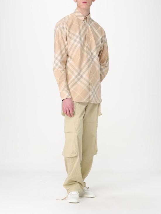 25FW 버버리 체크 긴팔 셔츠 8082194 Beige - BURBERRY