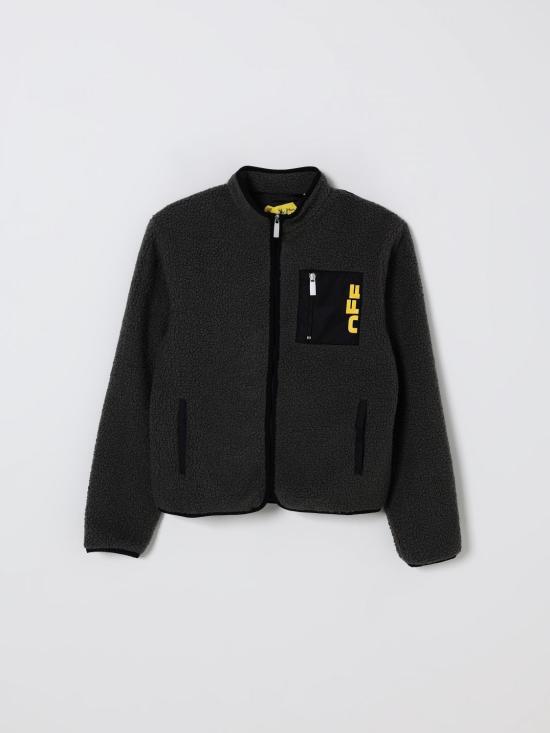 25FW [키즈] 오프화이트 캐주얼 자켓 OBEA023F25FAB001 0718 Grey