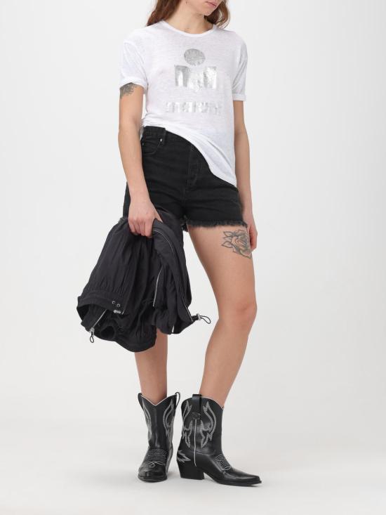 25FW 이자벨마랑에뚜왈 반팔 티셔츠 TS0004FAA1N10E 20WH White - ISABEL MARANT ETOILE