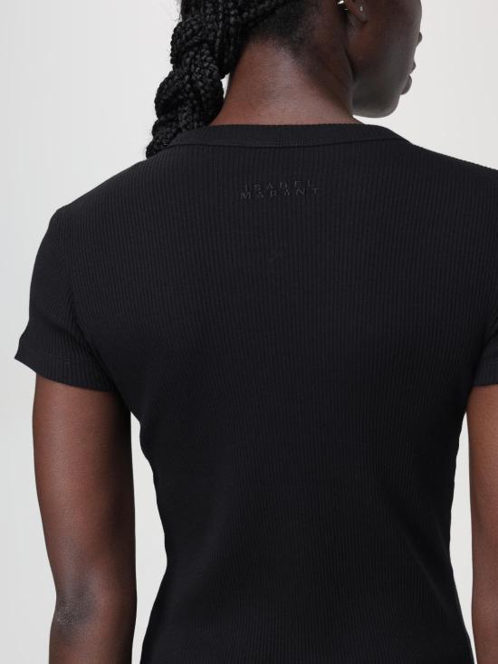 25FW 이자벨마랑 반팔 티셔츠 TS0111FAA2N39I 01BK Black - ISABEL MARANT