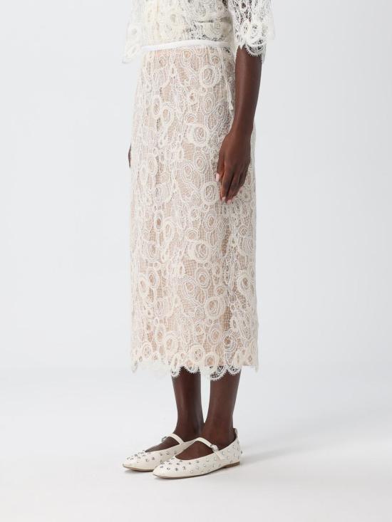 25FW 파비아나 필리피 롱 스커트 GND215F417L554 0145 White - FABIANA FILIPPI