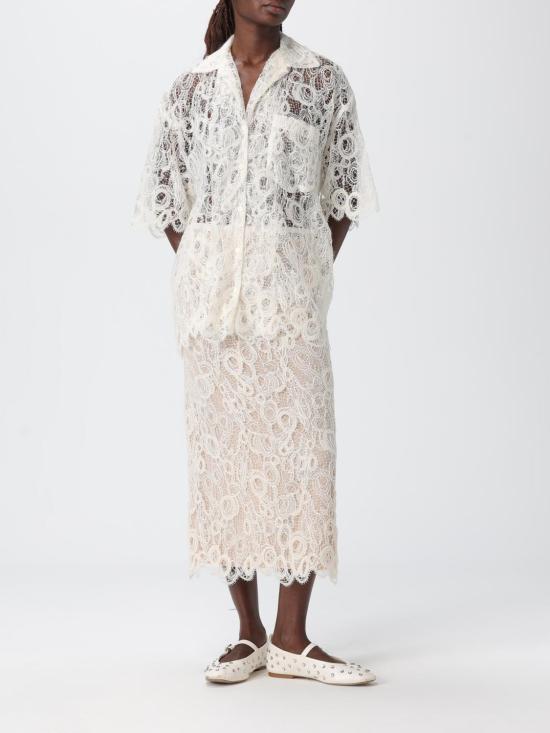 25FW 파비아나 필리피 롱 스커트 GND215F417L554 0145 White - FABIANA FILIPPI